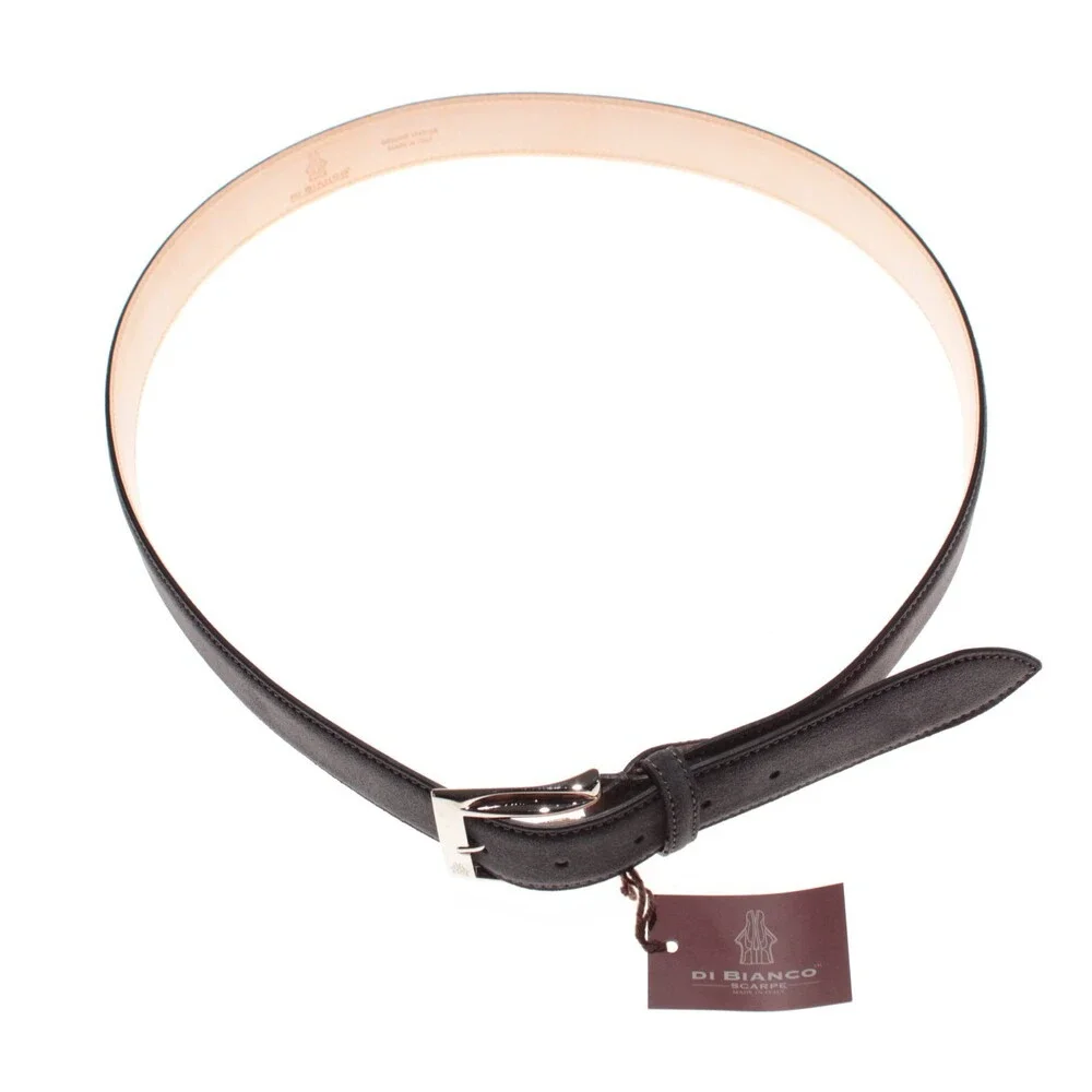 Di Bianco NWT Cut to Size Dress Belt In Solid Gray Suede Leather One Size